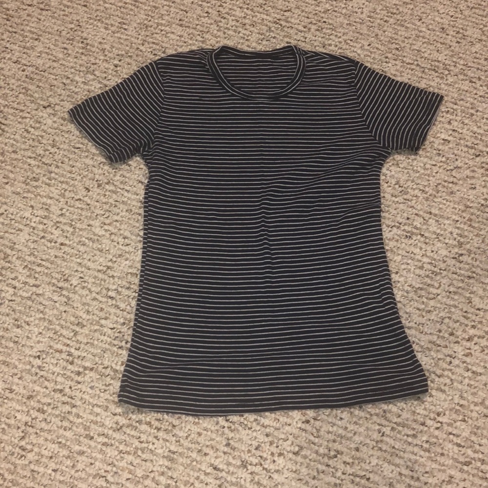 Brandy Melville Blue and White striped T